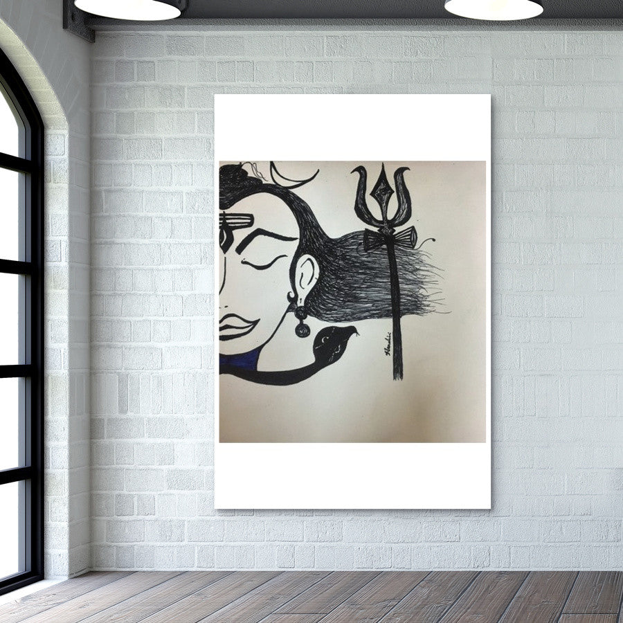 Shiv - Adiroop | Pen Sketch | Wall Art