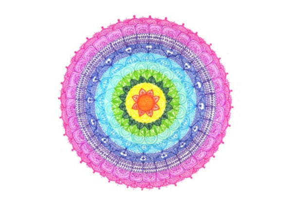 Wall Art, Rainbow Mandala Wall Art