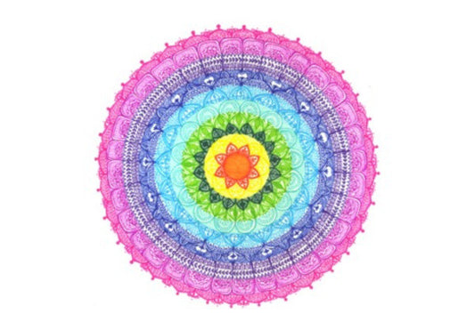 Wall Art, Rainbow Mandala Wall Art