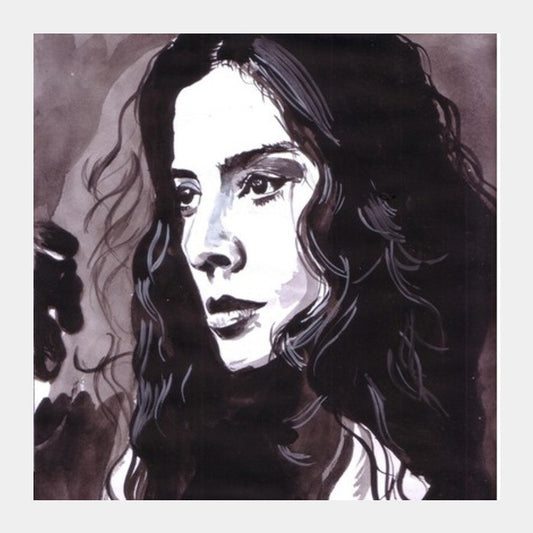 Bollywood star Tabu has an impressive body of work Square Art Prints