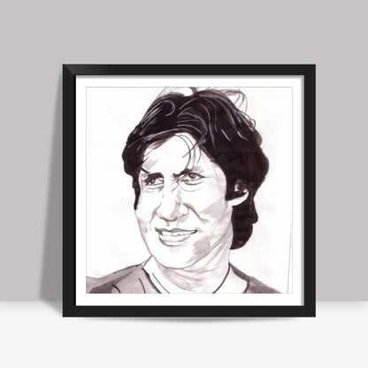 Bollywood superstar Amitabh Bachchan shows the audacity of the underdog in the movie Mard Square Art Prints