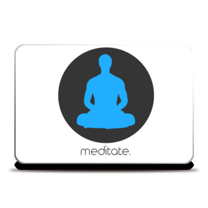 Laptop Skins, meditate - Zen Minimalist Art | Laptop Skins