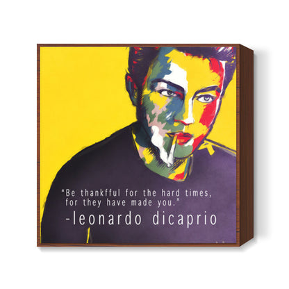 leonardo dicaprio fan art Square Art Prints