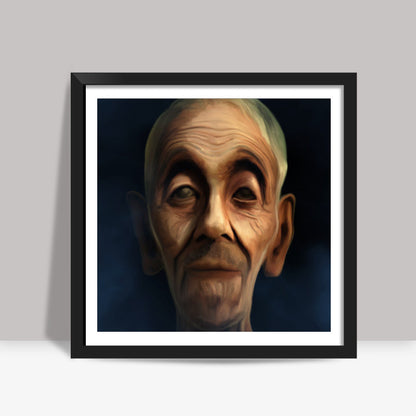 old man Square Art Prints