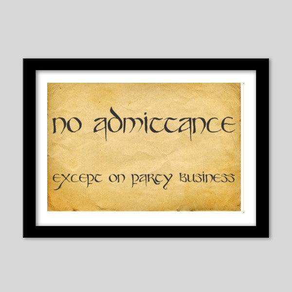 Lord of the rings Bilbo Baggins quotes  Premium Italian Wooden Frames