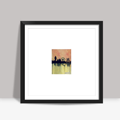 london skyline Square Art Prints