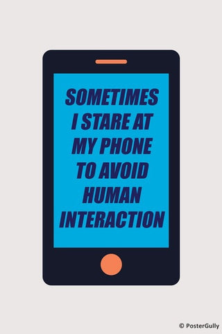 Wall Art, Stare at My Phone | Humour, - PosterGully