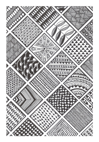 Prints In Squares Art PosterGully Specials