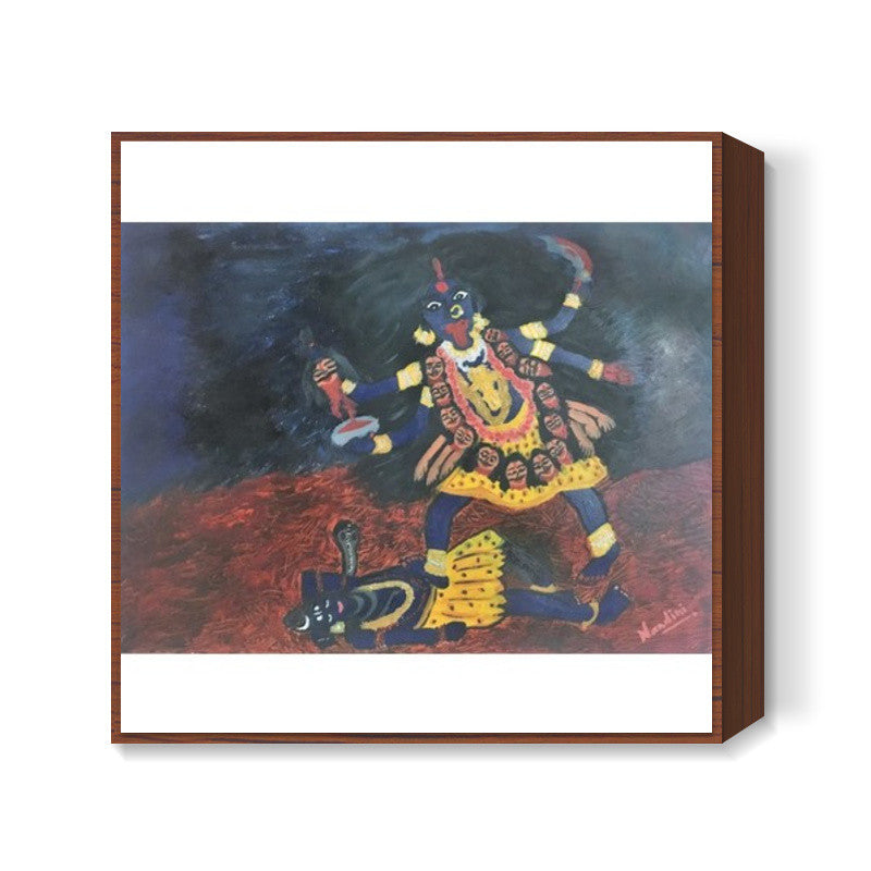 Goddess Kali - Destroyer of Evil | Oil Painting | Square Art Prints