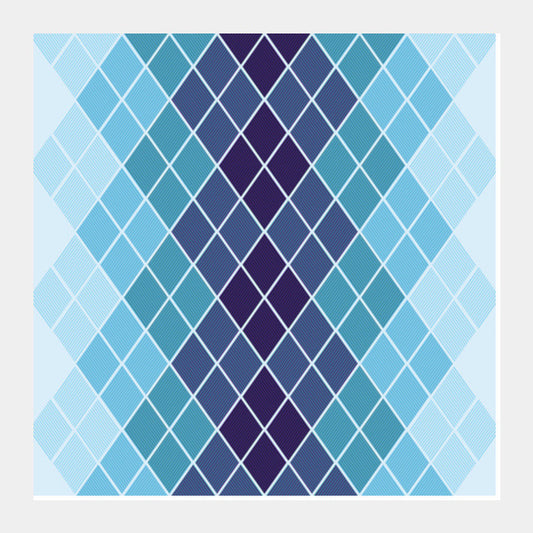 Diamond Stripes Abstract Prin Square Art Prints