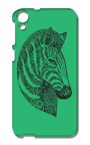 Floral Zebra Head HTC Desire 820 Cases