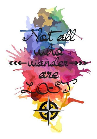 PosterGully Specials, Not all who wander poster Wall Art