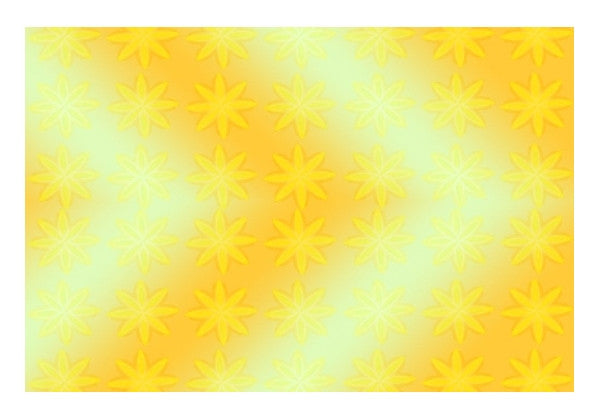 Wall Art, Seamless Yellow Flowers Wall Art