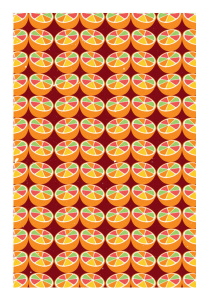 Grapefruit Pattern Art PosterGully Specials