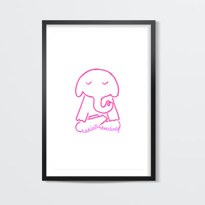 Elephant Illustration Wall Art