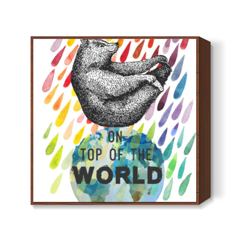On Top Of The World Square Art | Lotta Farber