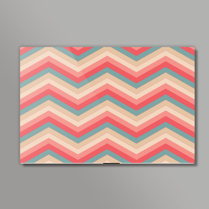 Colorful Zig Zag Abstract Print  Wall Art