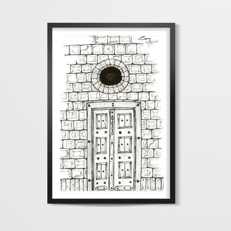 Vintage door of dreams Wall Art