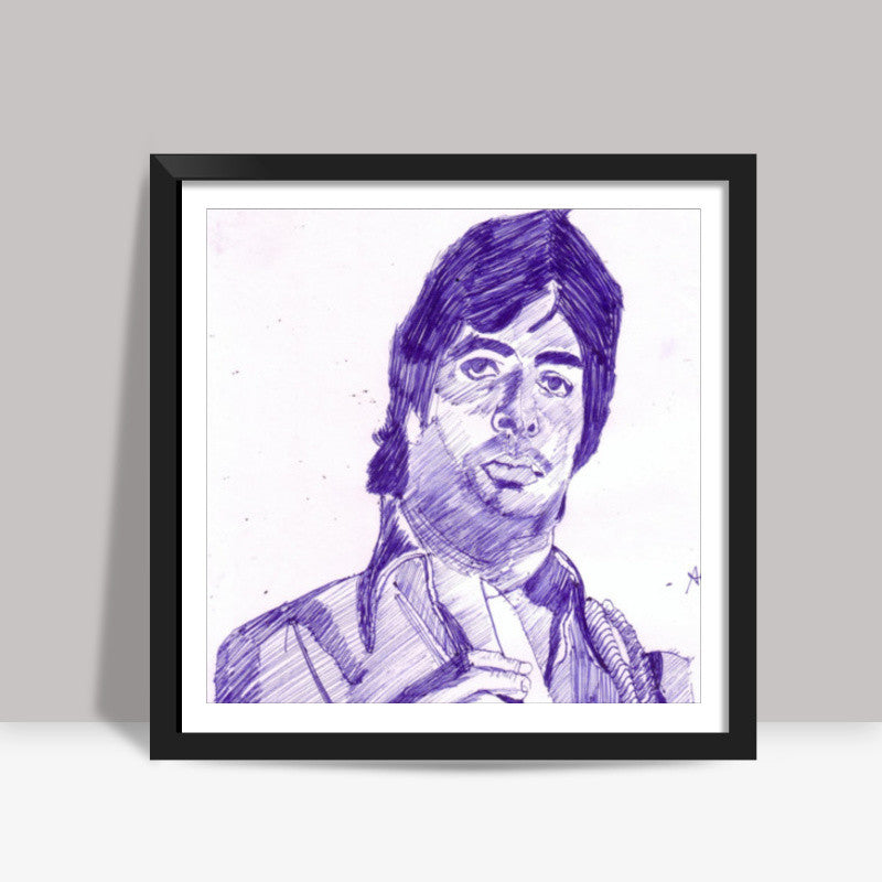 Amitabh Bachchan believes that attitude is everything Square Art Prints