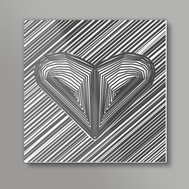 heart hart heart Square Art Prints