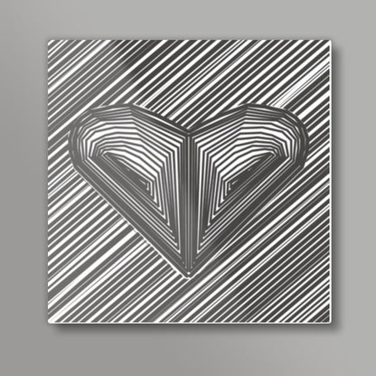 heart hart heart Square Art Prints
