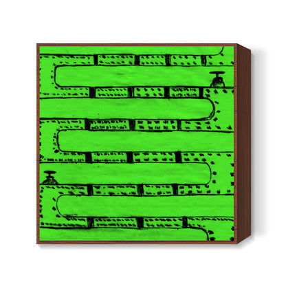 Pipeline Green Square Art Prints