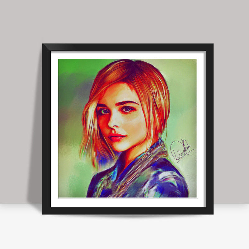 Chloe Grace Moretz Square Art Prints