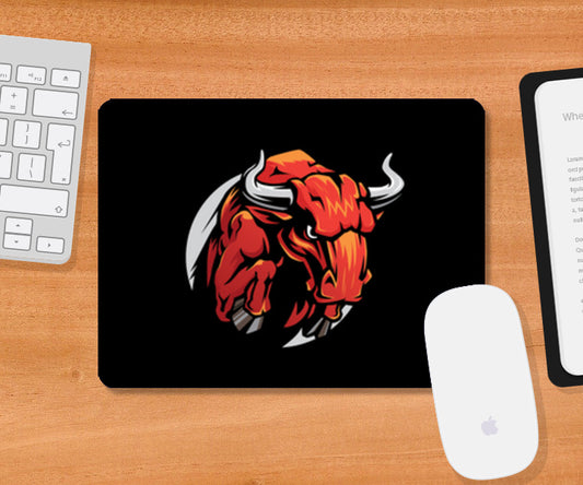 Bull Mascot Mousepad