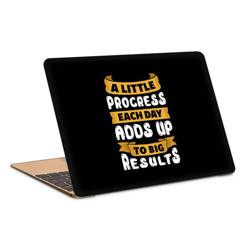 A Little Progress Each Day Adds Up To Big Results Laptop Skin