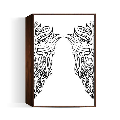 owl illustration hand drawn art Wall Art