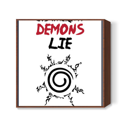 Naruto Demon Seal Square Art Prints