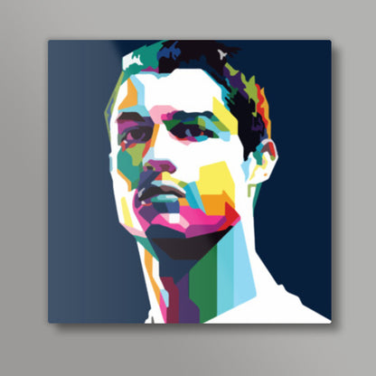 Cristiano Ronaldo Minimal Design Square Art Prints