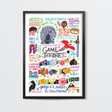 Game of Thrones Doodle Wall Art