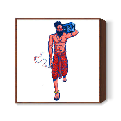 Hipster Yogi Square Art Prints