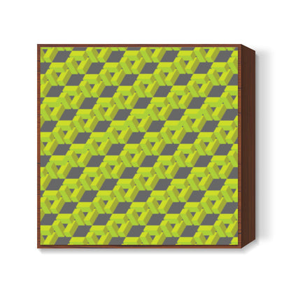 3d pattern 004 Square Art Prints