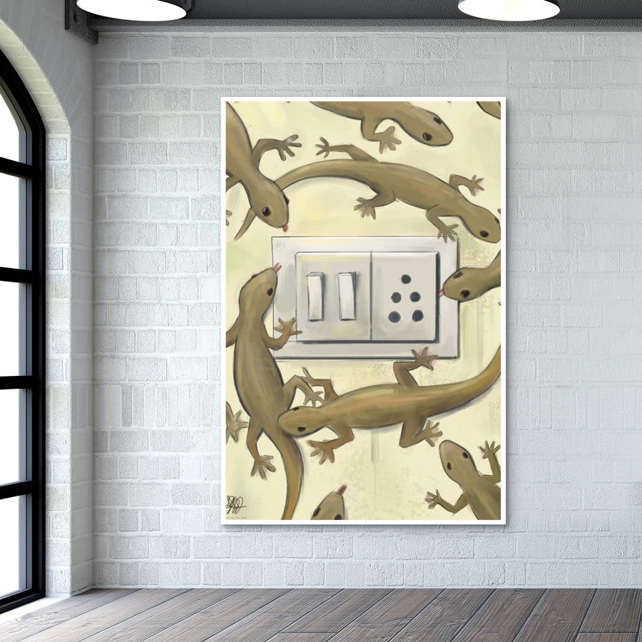 Sleeping with the lights On Wall Art