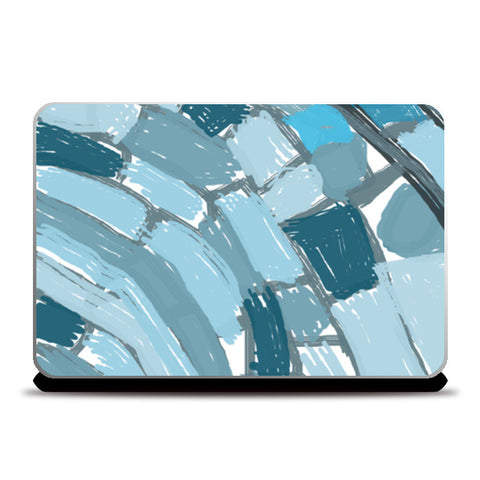 Blue Doodle Laptop Skins