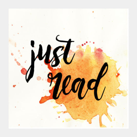 Books love Bibliophile just read quote  Square Art Prints