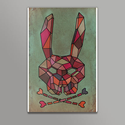 Mesh Bunny Skull Wall Art