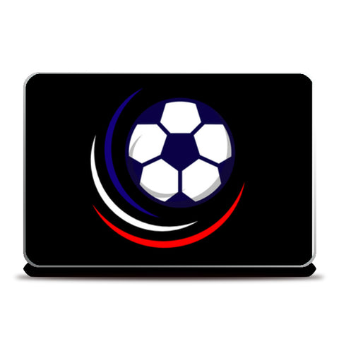 Glowing Football | #Footballfan Laptop Skins
