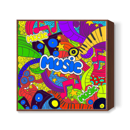 Music Doodle Square Art Prints