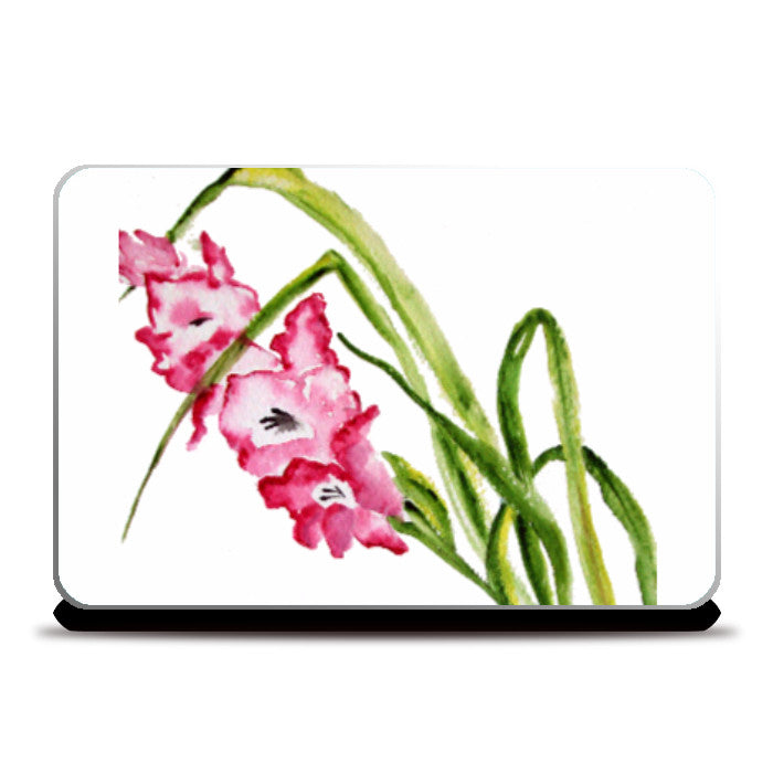 Laptop Skins, Gladiolus Flower Laptop Skin l Artist: Seema Hooda, - PosterGully