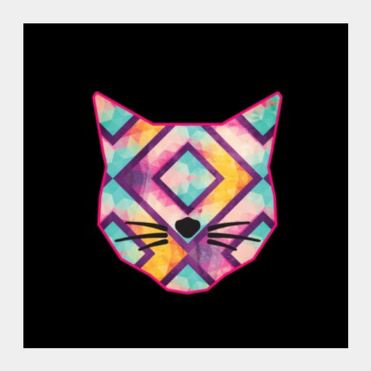 Square Art Prints, Catitude Square Art