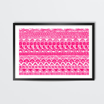 Zentangled Pink Wall Art