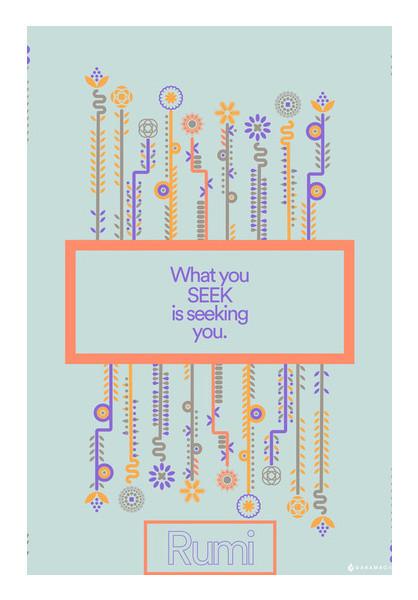 PosterGully Specials, Rumi Poetry Poster Wall Art