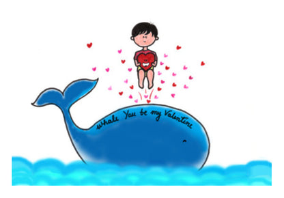 Wall Art, Whale U be My Valentine Wall Art