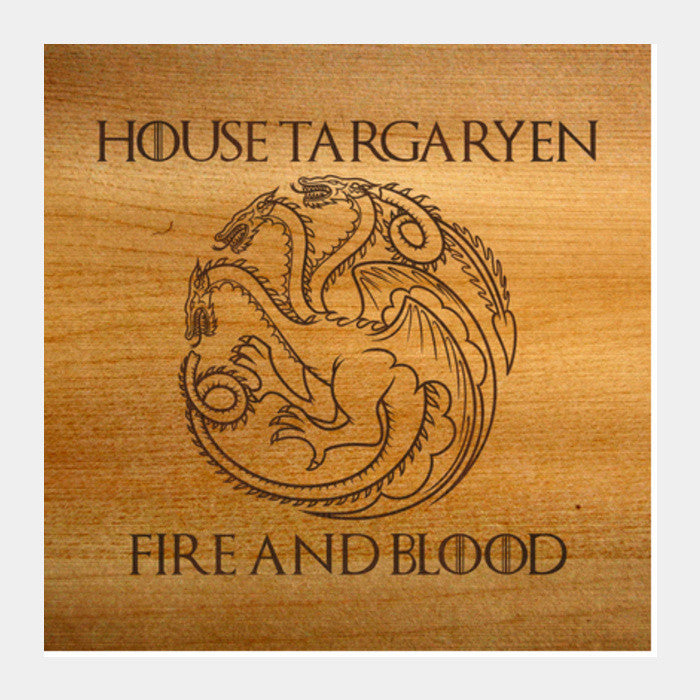 Game of Thrones | House Targaryen Square Art Prints