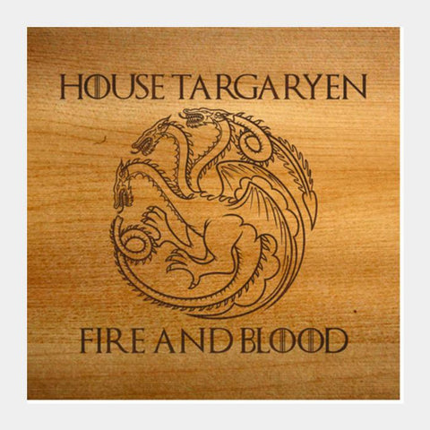 PosterGully Specials, Game of Thrones | House Targaryen Square Art Prints