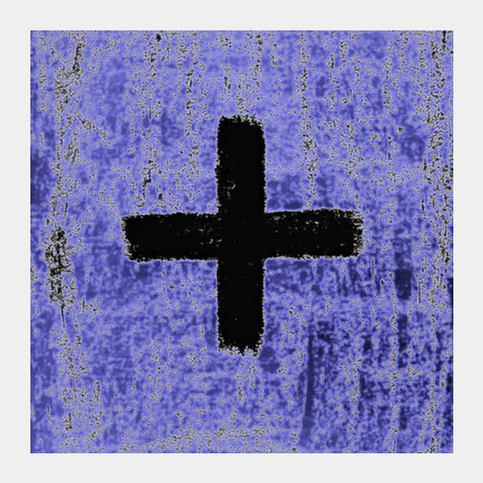 Blue Plus Square Art Prints