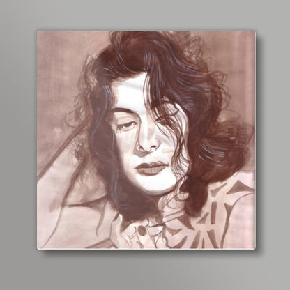 Nargis was a wonderful actor Square Art Prints